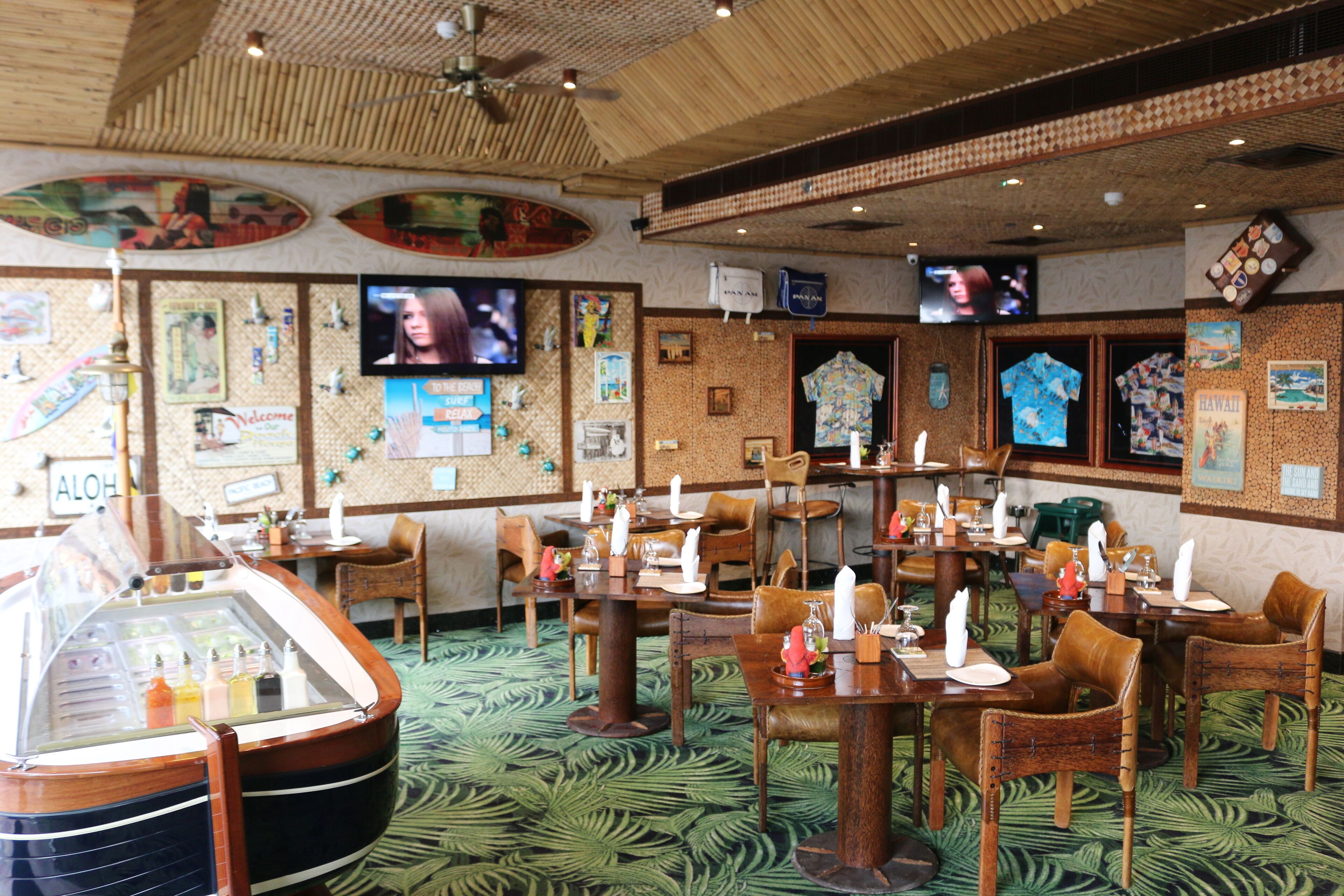 cocktail bar, poolside views, open selected days