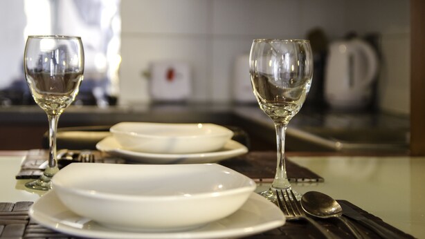Coffee/tea maker, full-size fridge, microwave, oven - San Ignacio Suite Apartments (Santiago)