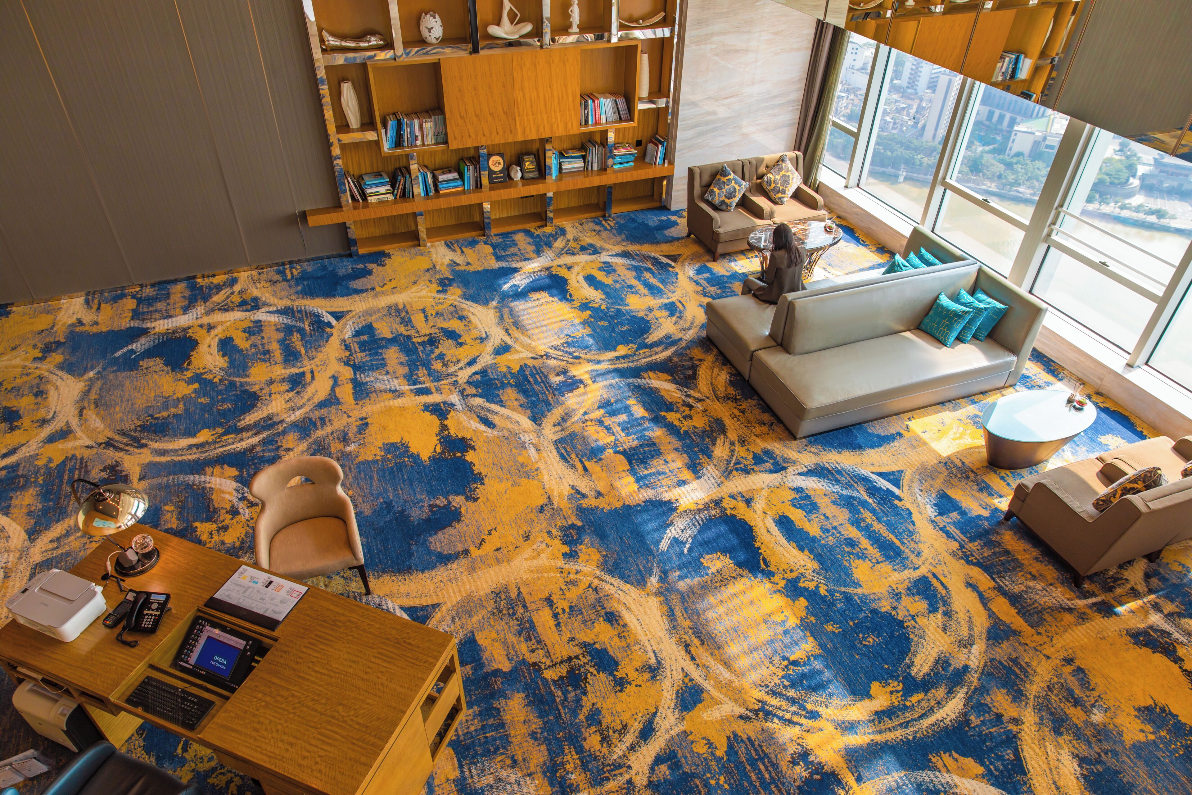 deluxe room, 1 king bed, non smoking, river view | living area | lcd tv, pay films