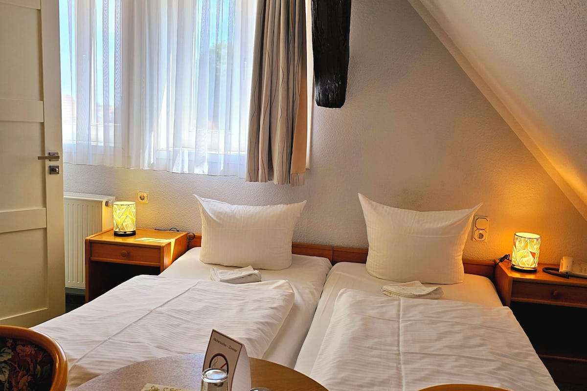 basic double room | in-room safe, individually decorated, individually furnished, desk