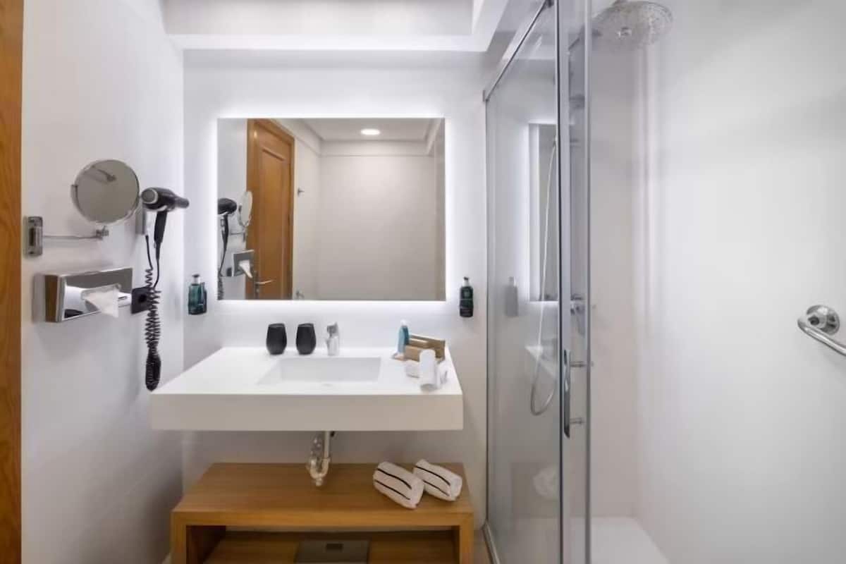 Bathroom | Combined shower/bathtub, eco-friendly toiletries, hair dryer, bidet