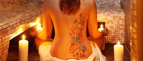 Behandlungsräume für Paare, Sauna, Whirlpool, Körperbehandlungen