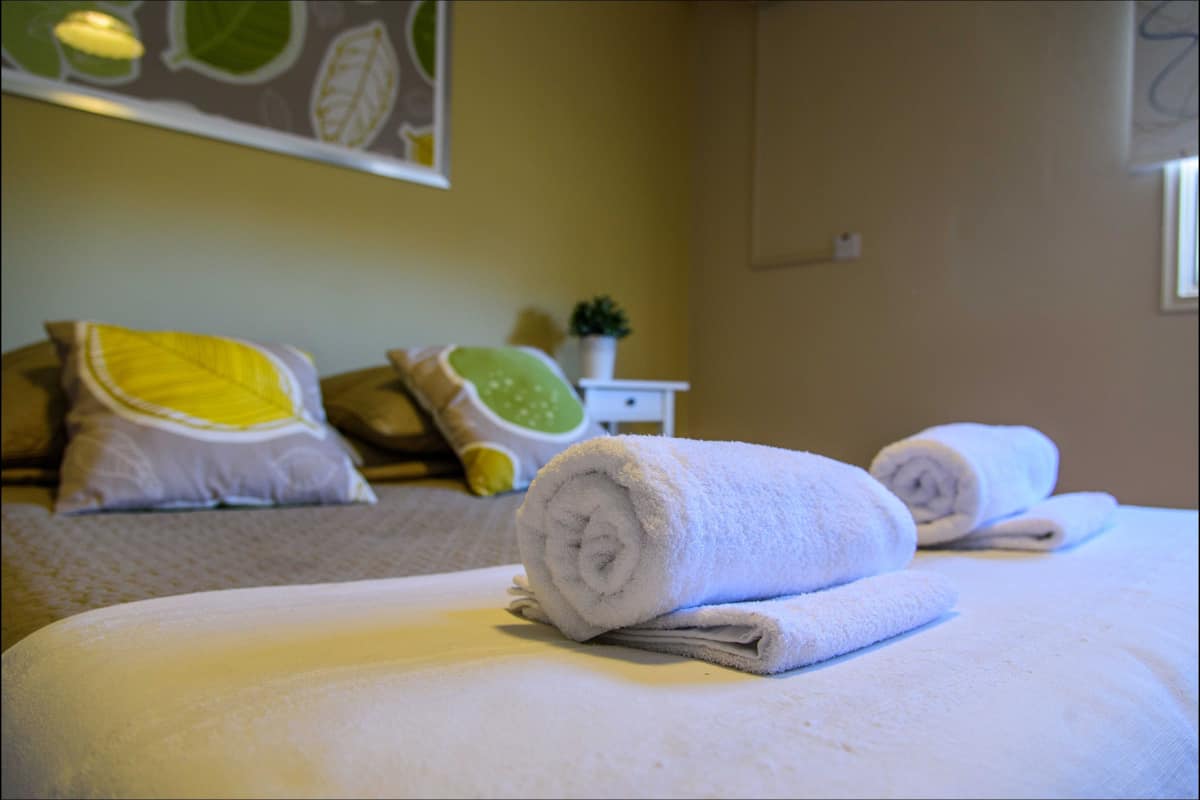 1 bedroom, premium bedding, pillowtop beds, desk