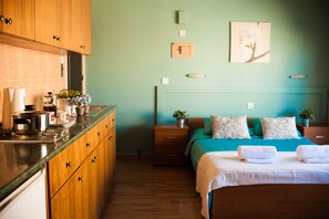 Studio, Balcony | 1 bedroom, premium bedding, pillow-top beds, individually decorated