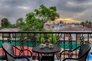 Suite Room 2BHK with Living Room | Balcony view