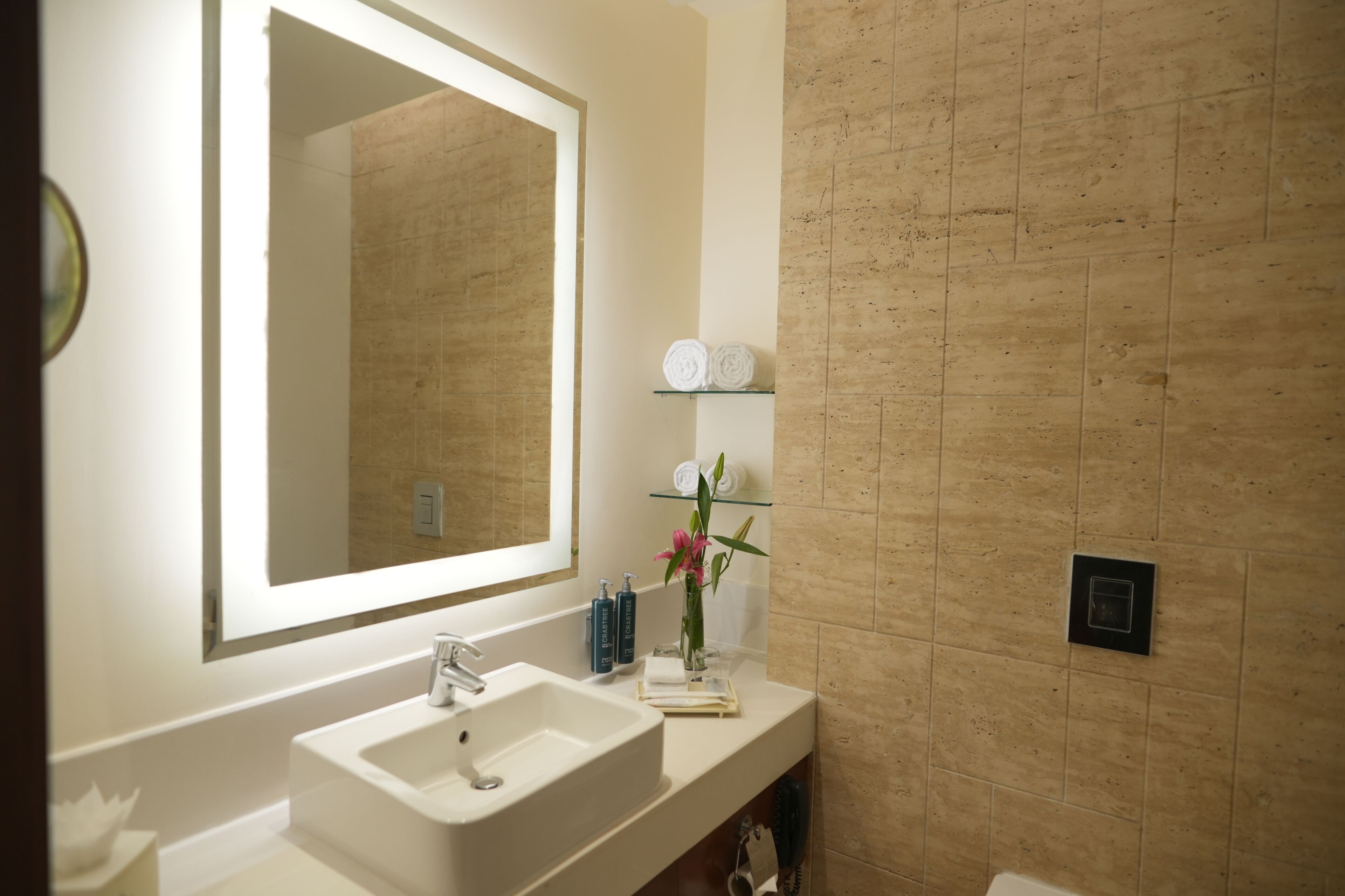 Premium Room, 1 King Bed | Bathroom | Free toiletries, hair dryer, bathrobes, towels
