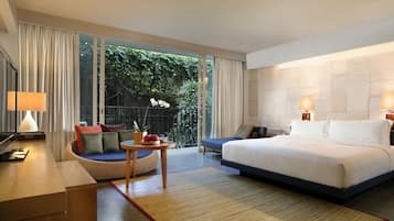 1 quarto, roupas de cama premium, frigobar, cofres nos quartos