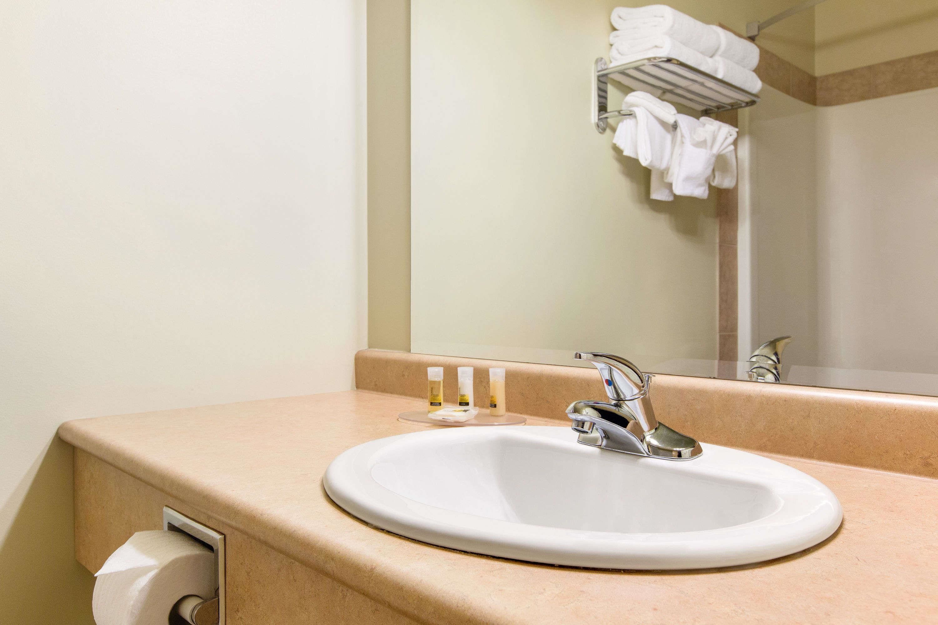 free toiletries, hair dryer, towels