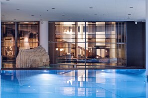 2 indoor pools, seasonal outdoor pool