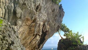 Private beach, white sand