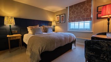 Premium bedding, down comforters, desk, iron/ironing board