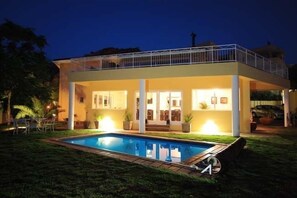 Front of property – evening/night