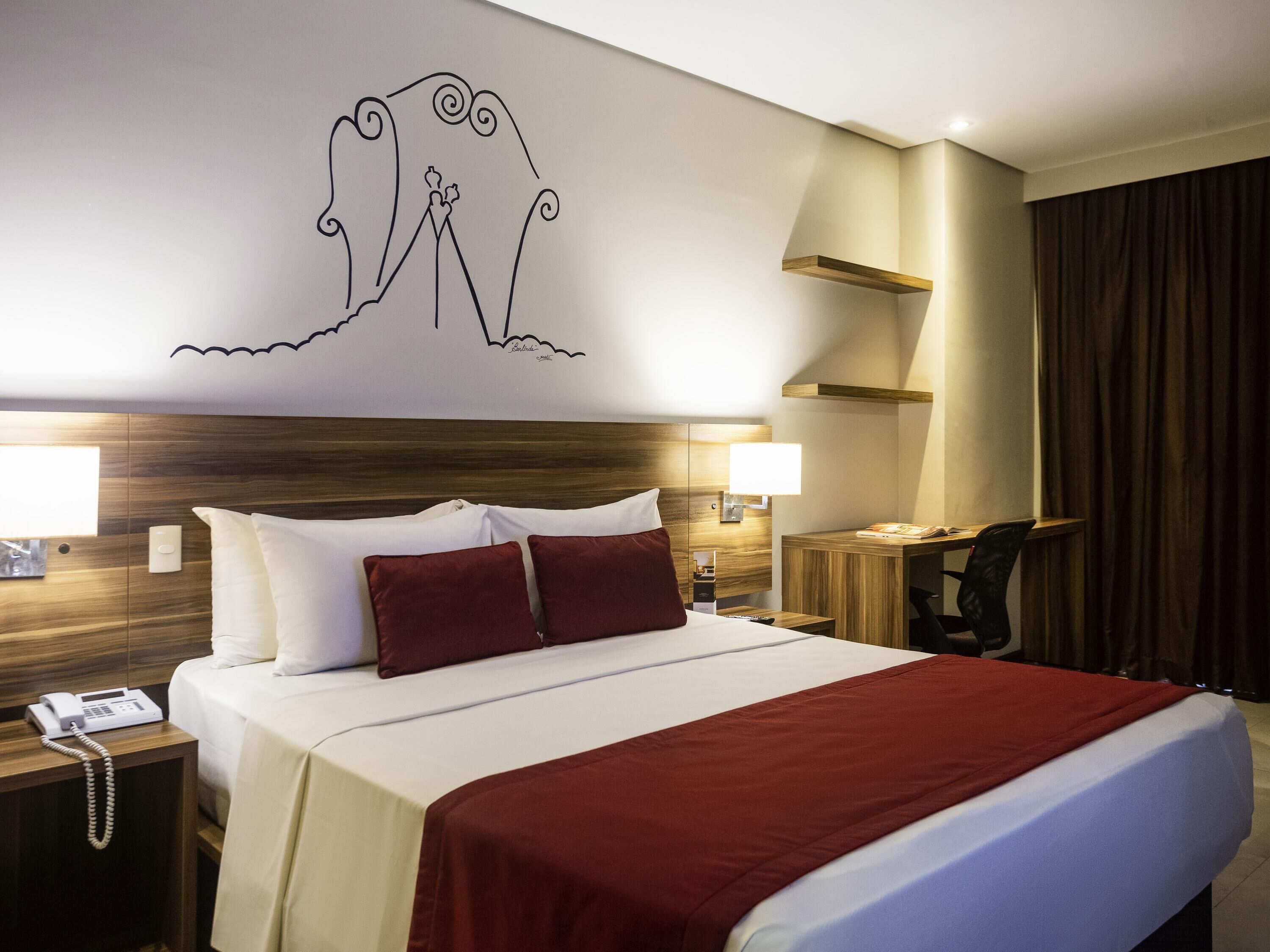 Minibar, desk, free WiFi, bed sheets