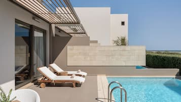 Deluxe-suite - privat pool | Udsigt fra værelset