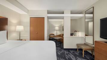 Premium bedding, down duvets, in-room safe, desk