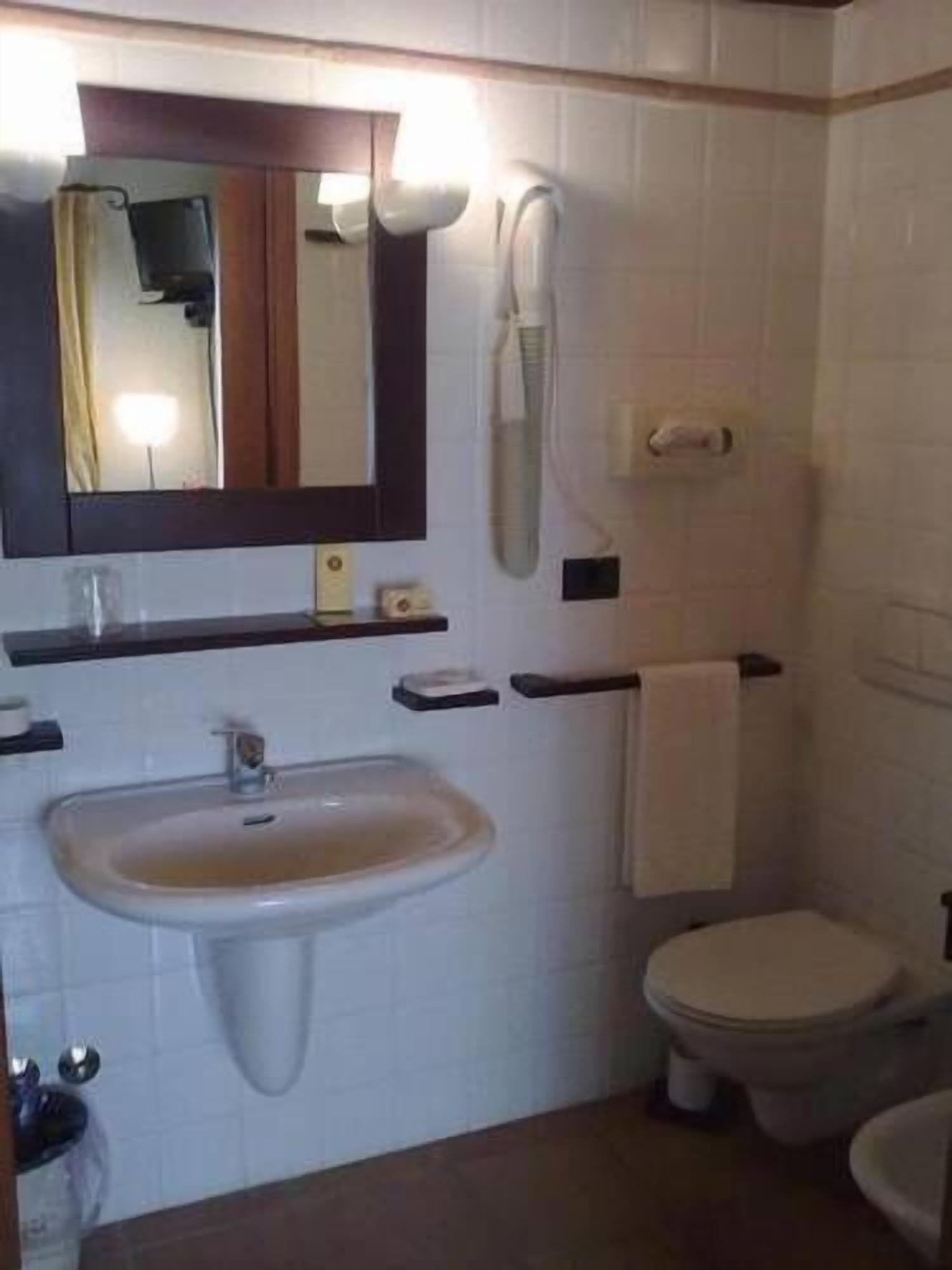 shower, free toiletries, hair dryer, bidet