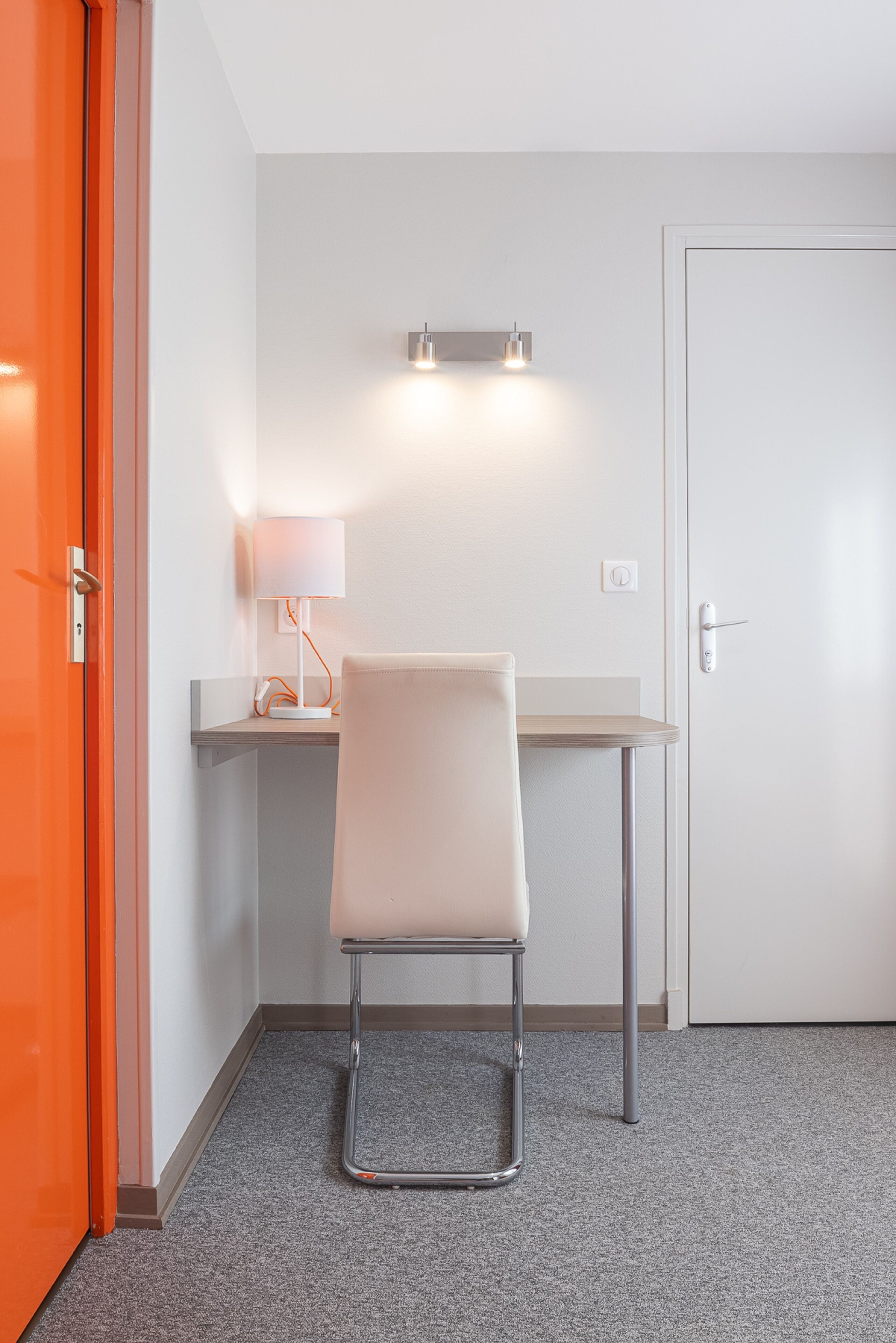 comfort double room | desk, laptop workspace, blackout curtains, soundproofing