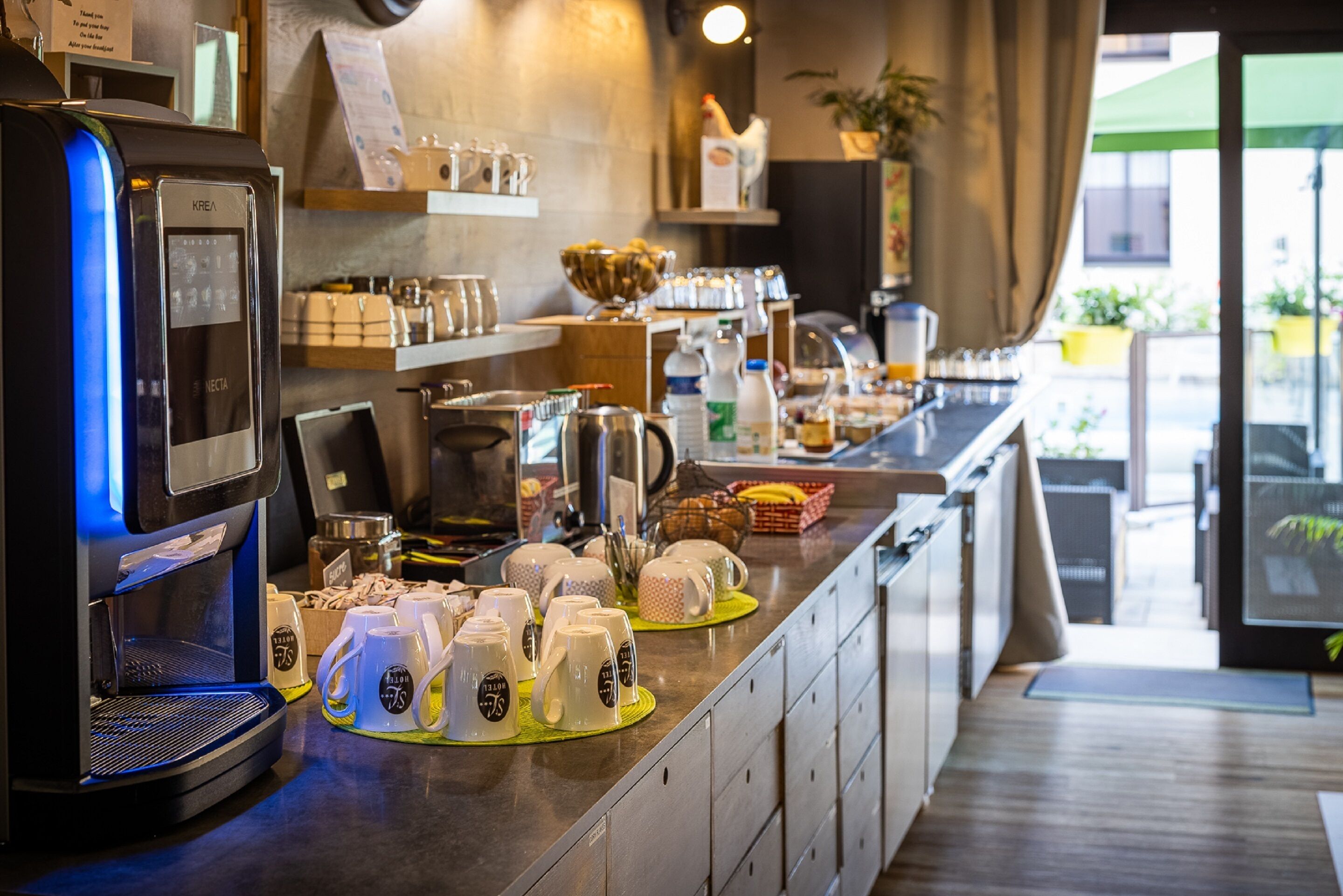 daily buffet breakfast (eur 12 per person)