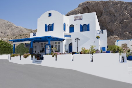 Front of property. Ancient Thera Studios