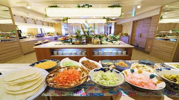 Tägliches Frühstücksbuffet gegen Gebühr