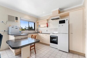 Apartamento, 1 quarto | Cozinha privada | Geladeira grande, micro-ondas, cooktop, lava-louças