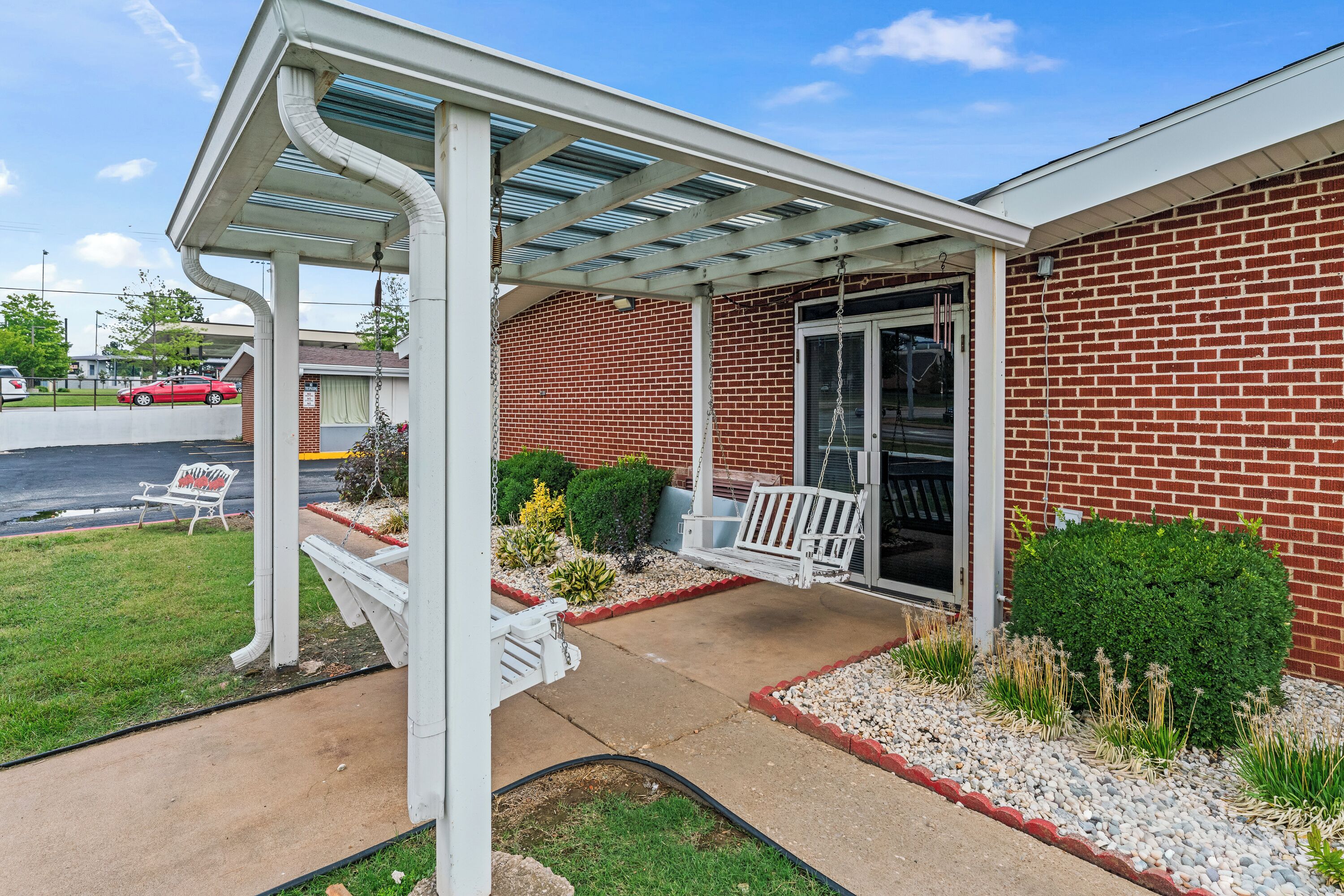 Façana frontal de l'allotjament