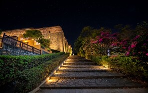 Front of property - evening/night - Fort JadhavGADH - A GADH Heritage Hotel (Sasvad)