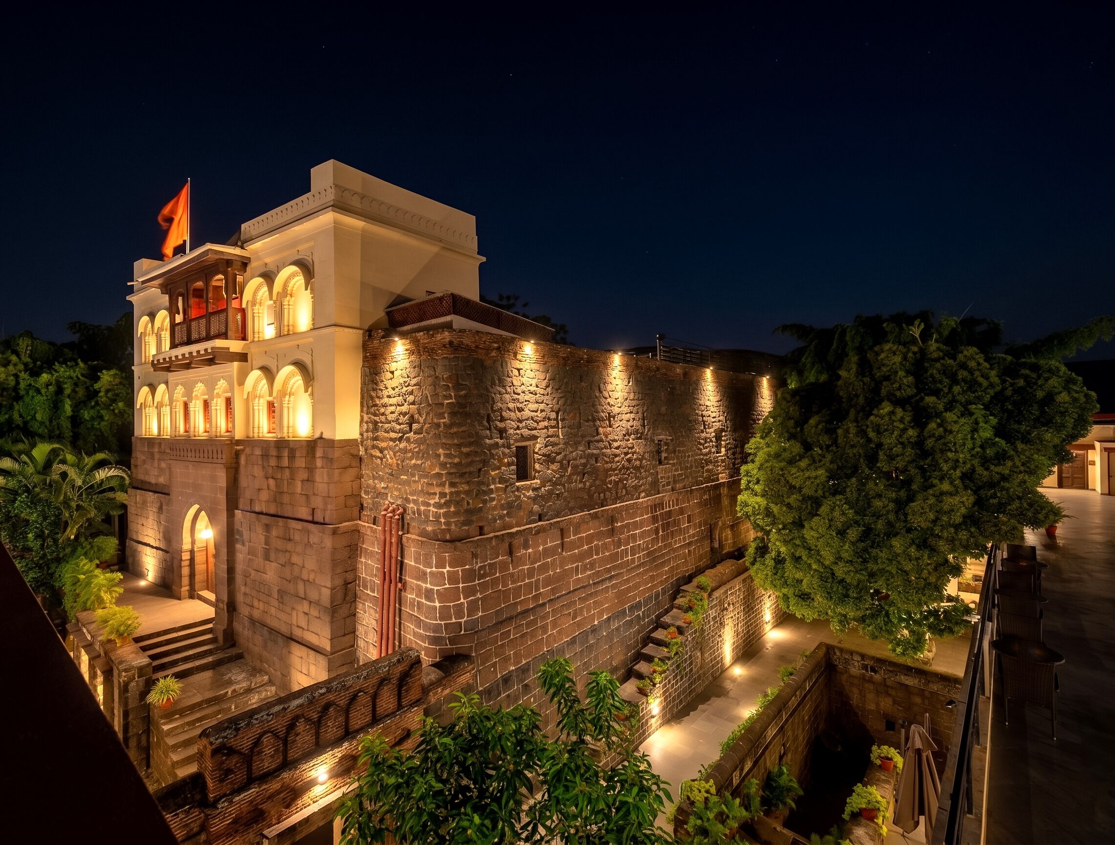 Front of property – evening/night