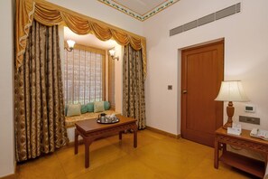 Varsha Suite -Premium Rain Shower Room | Premium bedding, in-room safe, desk, laptop workspace