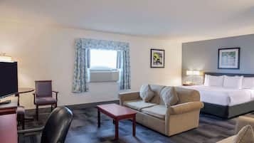 Premier Room, 1 King Bed, Non Smoking | Premium bedding, desk, blackout drapes, iron/ironing board