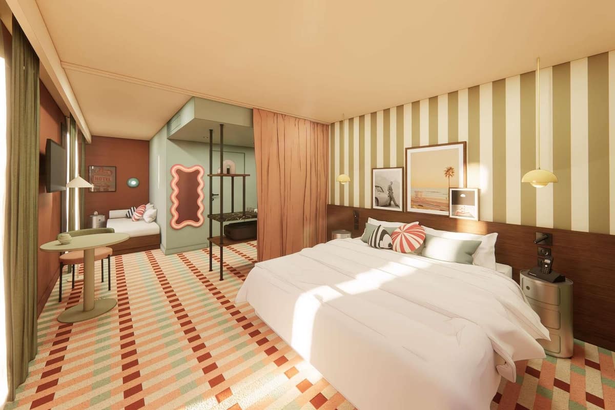 Quarto conforto, 1 cama de casal | Roupas de cama premium, escrivaninha, espaço de trabalho para notebook