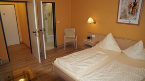 Desk, blackout curtains, iron/ironing board, free WiFi