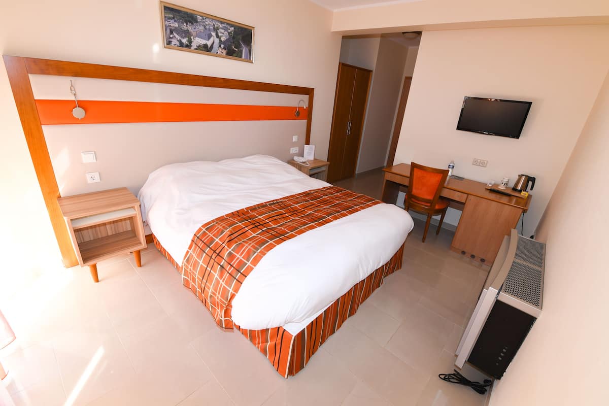 in-room safe, desk, blackout curtains, soundproofing