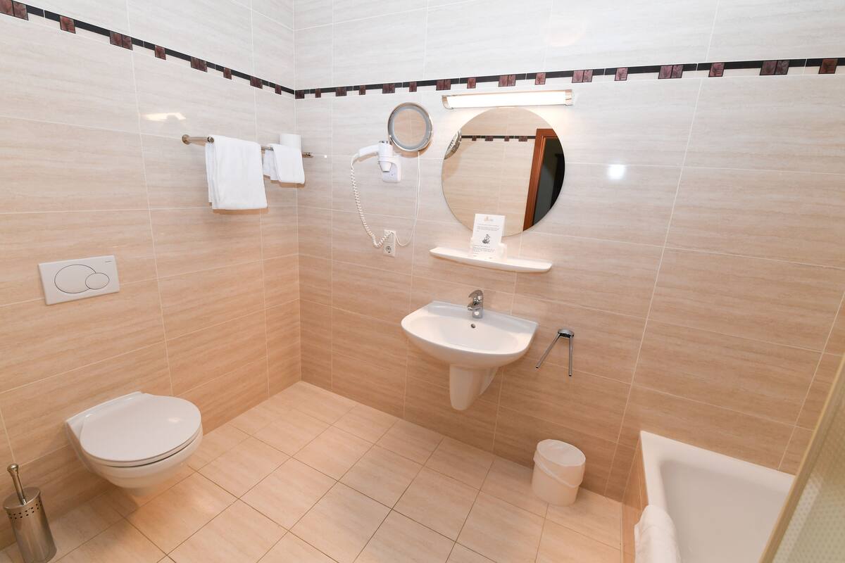 exclusive double room, 1 double bed | bathroom | free toiletries, hair dryer, towels