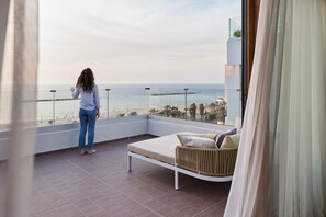 The Jewel Suite with Terrace, Jacuzzi & Full Sea View | Balcony view - Jewel Beachfront Boutique Hotel (Tel Aviv)