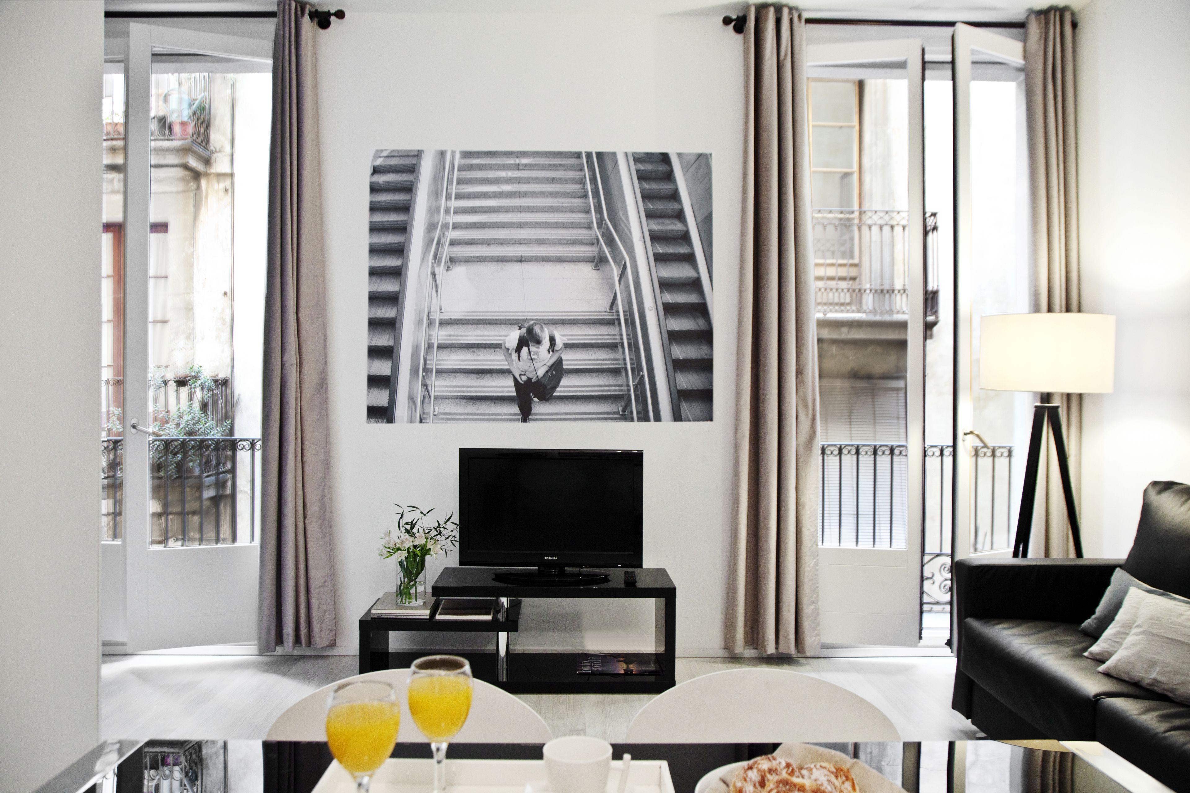 Appartement Standard, 2 chambres | Salle de séjour | Télévisions à écran plasma