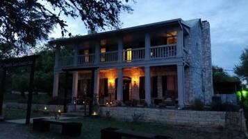 Front of property – evening/night