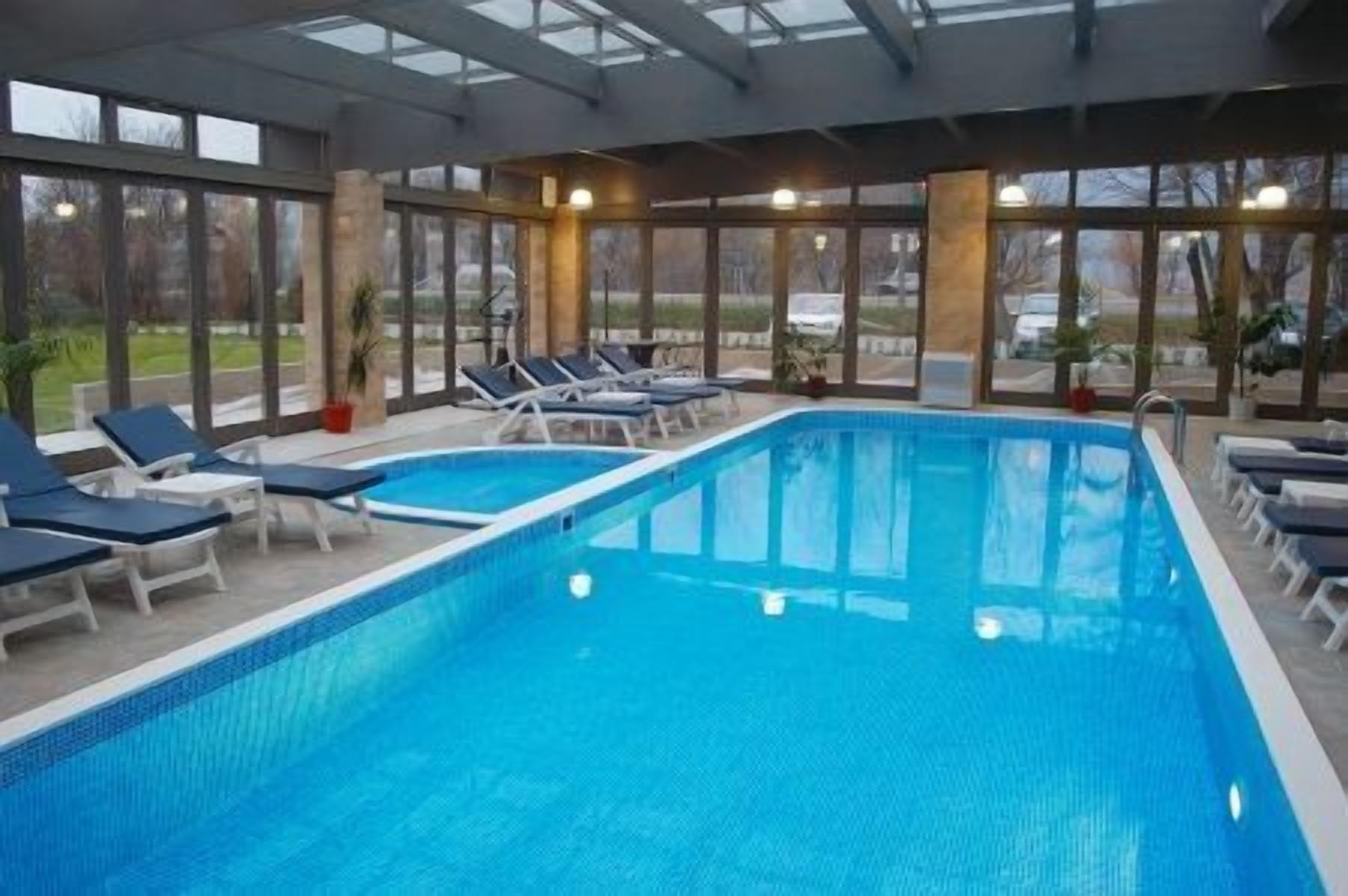 Indoor pool, outdoor pool