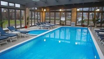 Indoor pool, outdoor pool