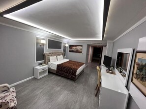 Deluxe Room, 1 Bedroom | Blackout drapes, soundproofing, iron/ironing board, free WiFi - Demosan Otel & Spa (Karaman)