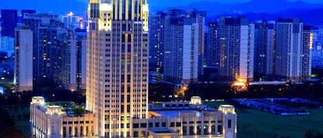 Front of property – evening/night