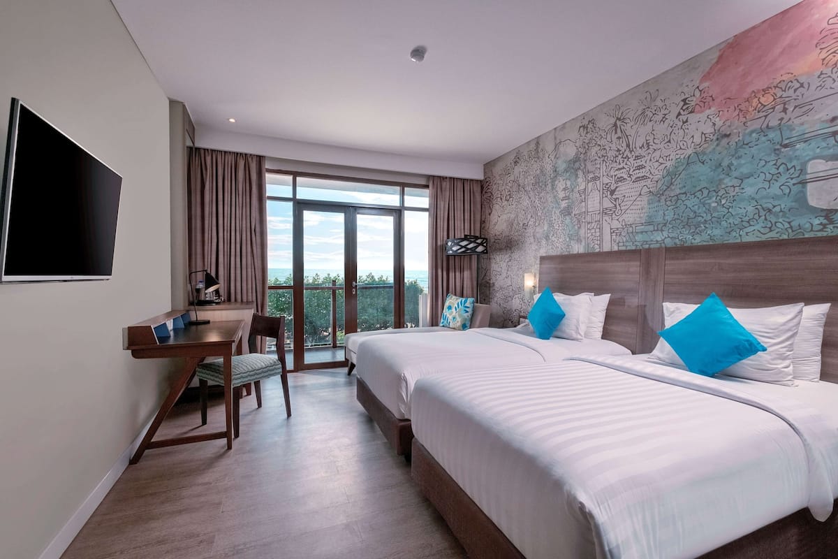 Habitación ejecutiva, 2 camas individuales, balcón | Vista desde la habitación