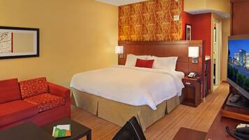 Desk, blackout curtains, iron/ironing board, free cots/infant beds