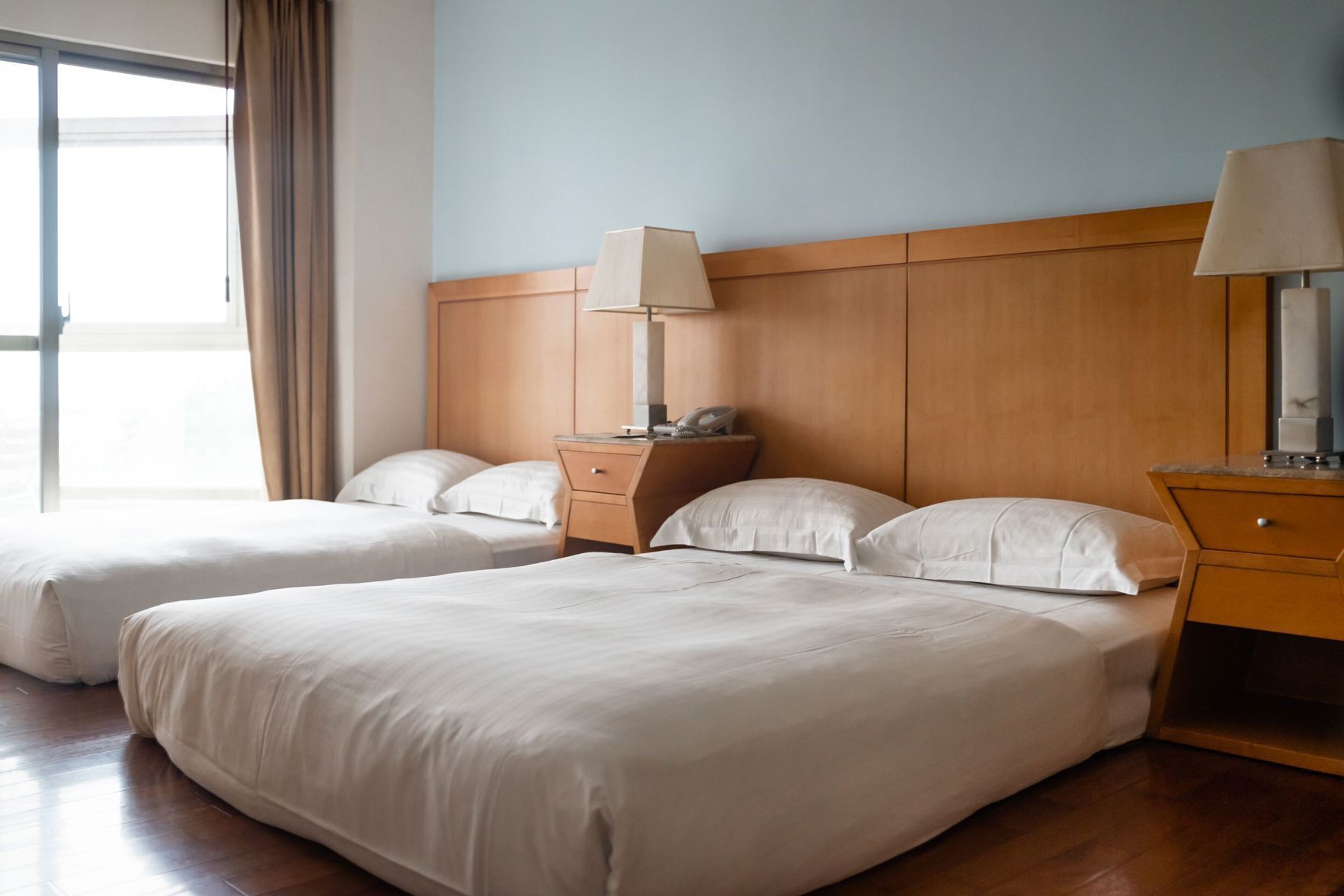 Down duvets, minibar, in-room safe, desk