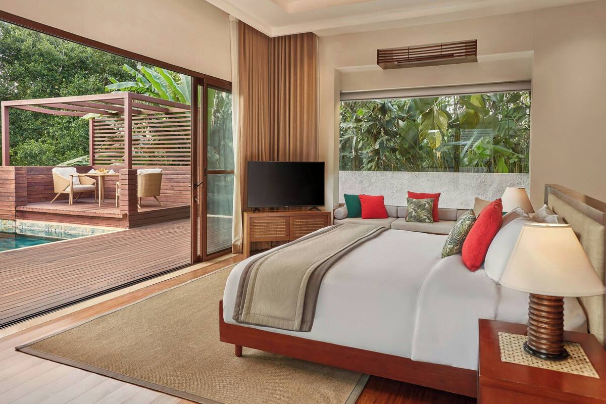 Villa, 1 King Bed, Private Pool, Garden View | Pool | 3 outdoor pools, pool umbrellas, sun loungers