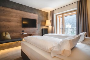 Draps italiens Frette, couette en duvet d'oie, surmatelas