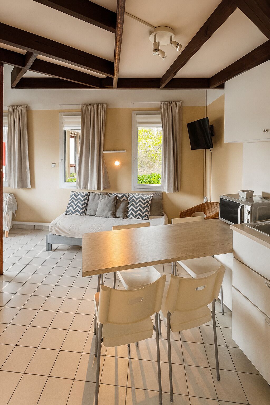 Duplex une chambre à coucher avec coin cuisine with 1 Double and 1 Sofa Bed | Coin séjour