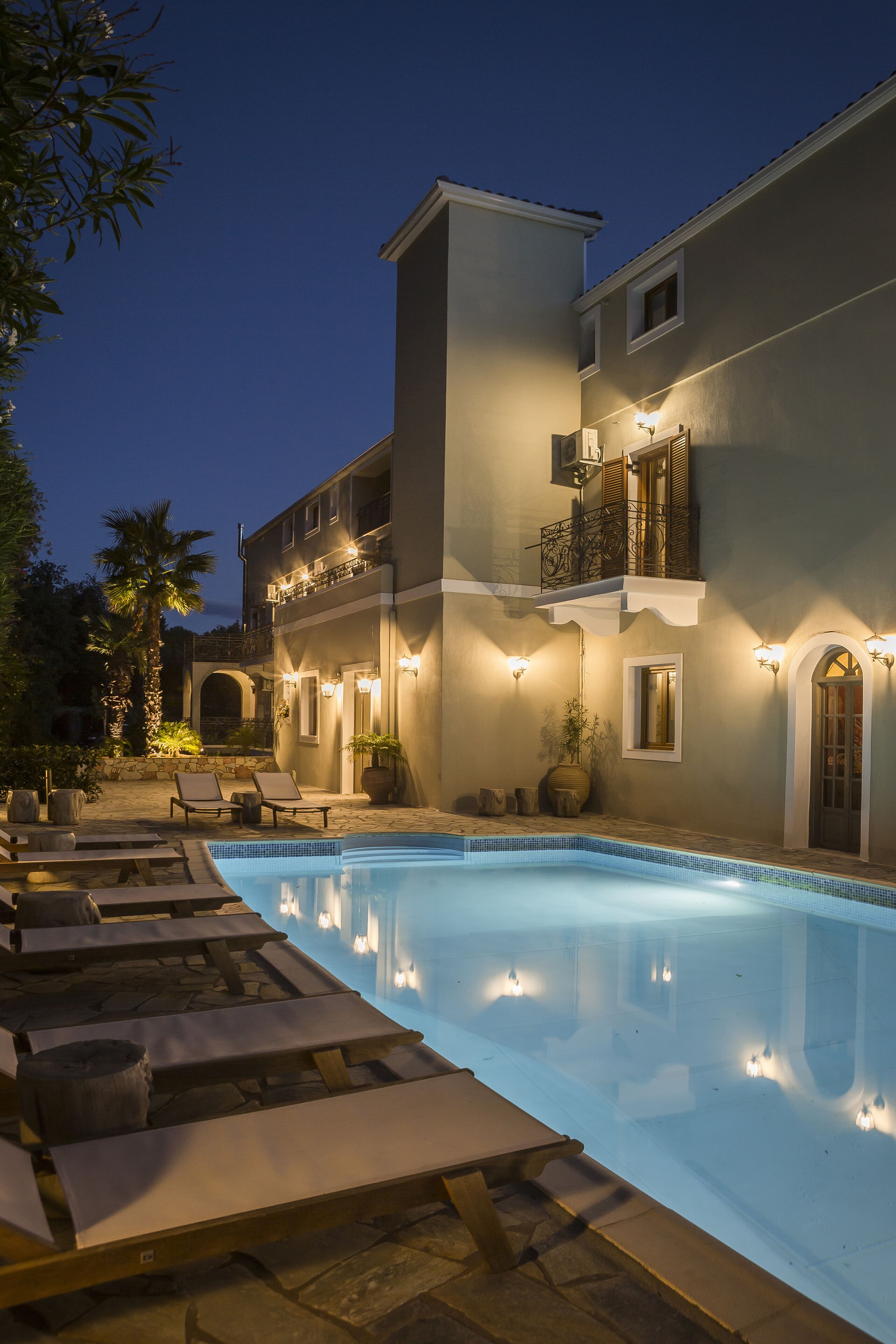 front of property – evening/night