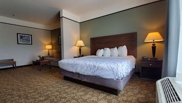 Pillowtop beds, desk, laptop workspace, blackout drapes