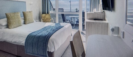 Standard Double Room, Balcony, Sea View | Iron/ironing board, free WiFi